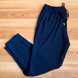 Pants Zara High Rise Ankle Tie Navy Pant